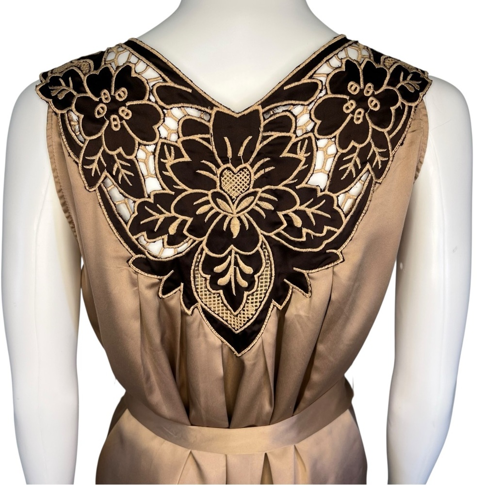 Y2K Aryn K Floral Satin Dress S - Picture 6 of 8